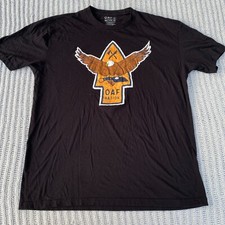 OAF NATION Shirt Adult Extra Large Black Mens XL Tee Eagle Hatchet Made in USA