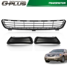 Fit For 2007-2009 Toyota Camry Front Bumper Lower Grille Fog Light Covers
