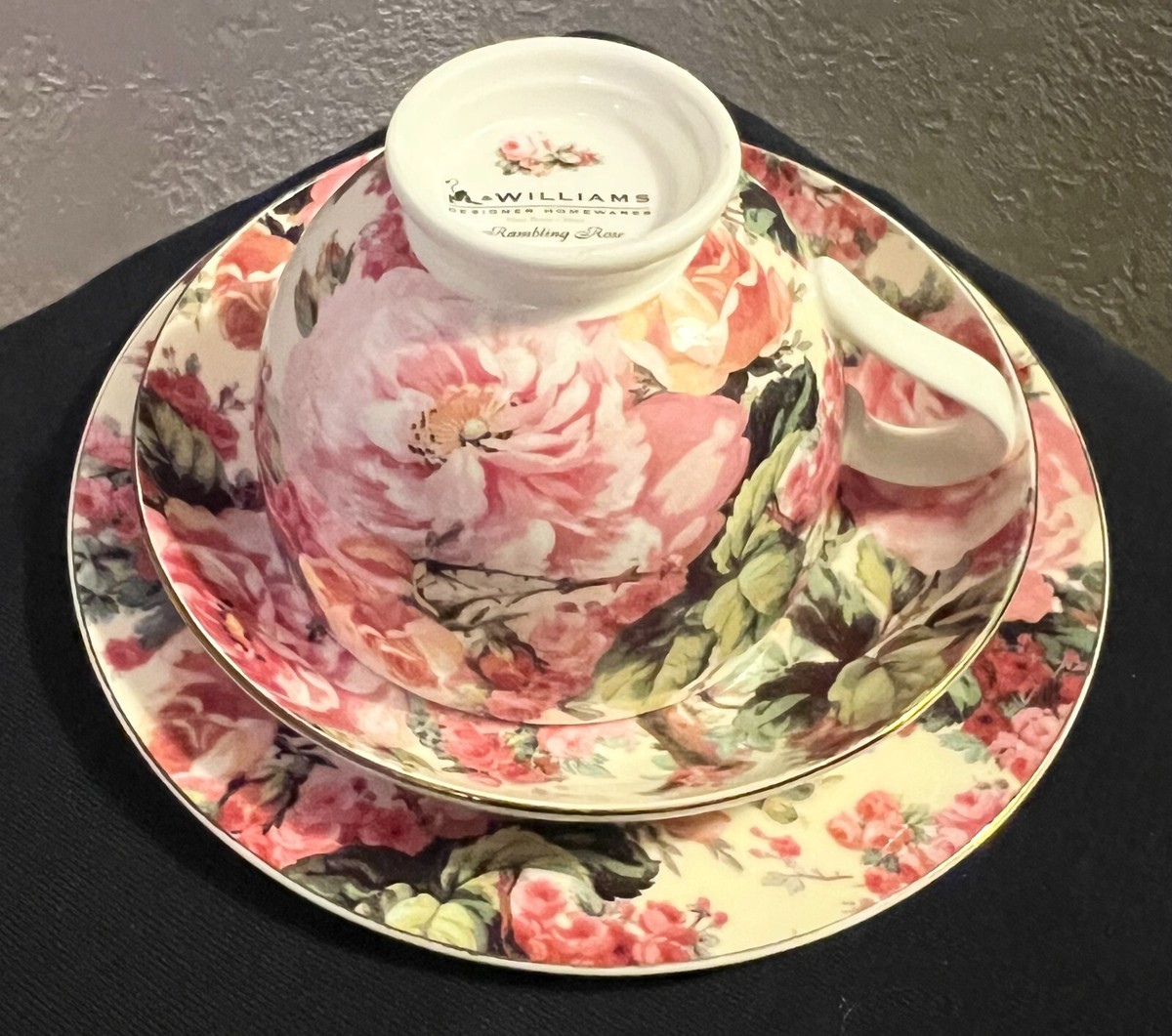 Vintage Bone China Maxwell & Williams Rambling Rose Tea Cup with