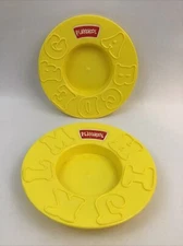 Playskool Alphabet Soup Bowls Replacement Pieces A-M 2 Bowls Plastic Vintage
