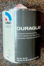 USC Duraglas Fiberglass Reinforced Auto Body Filler 24030 -Car Repair (1 Gallon)