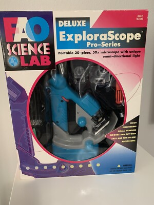 Deluxe ExploraScope Pro-Series, Portable, 50x Microscope - FAO Science Lab 1996