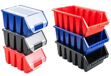 Lagerbox Stapelbox Sichtlagerkasten Box Ergobox mit/ohne Deckel 3 Farben