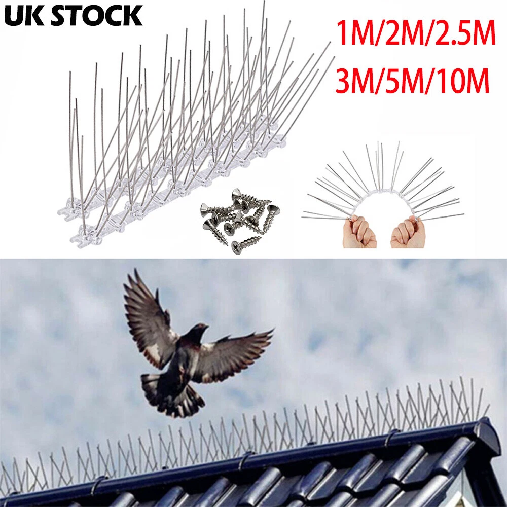 Bird Pigeon Stainless Steel Spikes Pest Control Aerial, 43 OFF