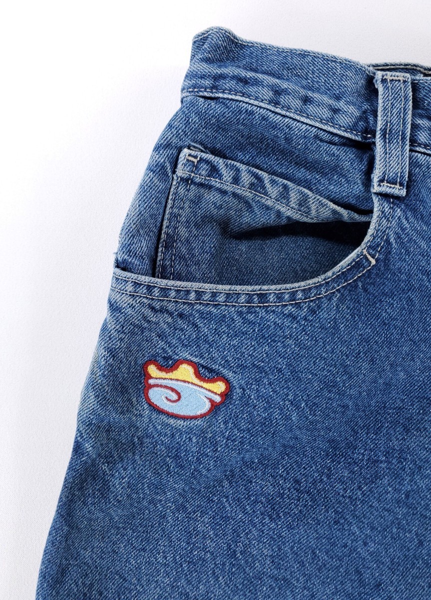 【Special】 USA-Made JNCO ARK WIDE DENIM JNCO VTG 90s Ark Made in USA Baggy Skater Jeans Mens 31 (31 x 28.5
