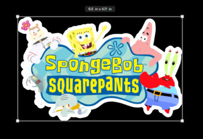 SpongeBob SquarePants TCG Binder Sticker 6.5''x4.11''