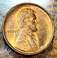 1909 Lincoln Cent Nice Original Choice BU  RB Red Obverse CHRC