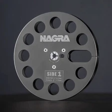 A Standard PRO 7" NAGRA Grey Aluminum Take Up Reel Empty For 1/4" Tape Recorders