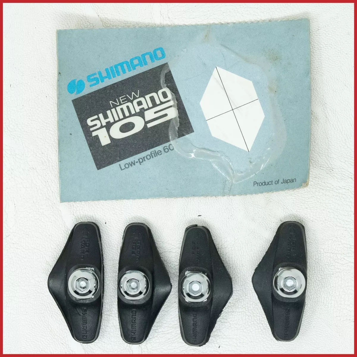 NOS SHIMANO 105 BR 1050 BR 1055 BR A550 BRAKE PAD PADS SET SHOES RACING VINTAGE