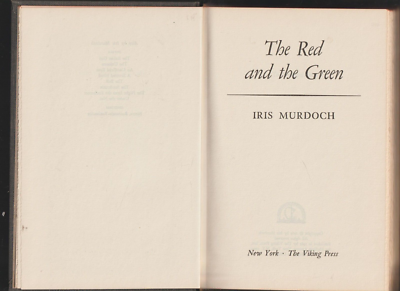 THE RED AND THE GREEN A Novel by Iris Murdoch 1965 | eBay