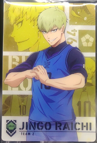 Jingo Raichi Blue Lock Wafer Card TCG Bandai New Football Soccer Anime ...