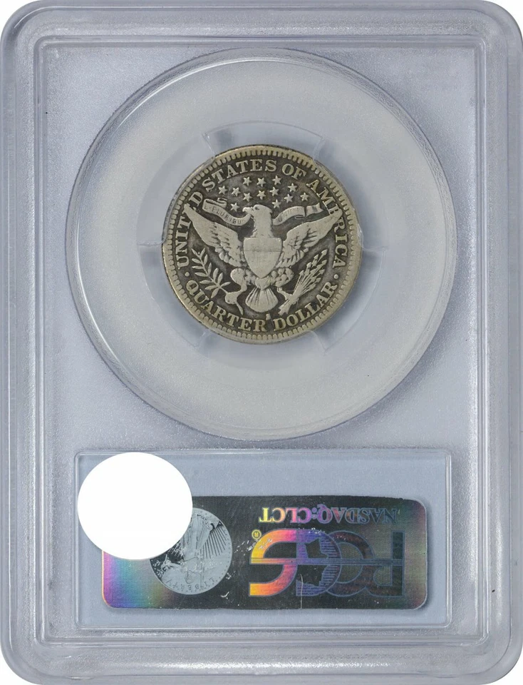 1914-S Barber Silver Quarter F12 PCGS - Image 2 of 2