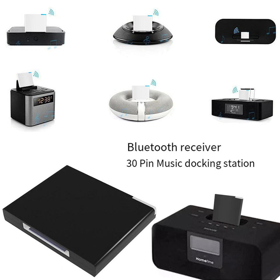 30 Pin Bluetooth 5.0 Wireless Musik Empfänger Adapter für iPhone Bose Sound Dock♡ - Bild 4 von 4