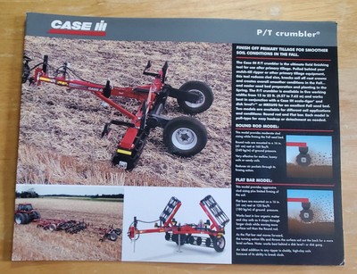 Case International P/T Crumbler Ecolo-Tiger Flyer Mailer Specifications 2004