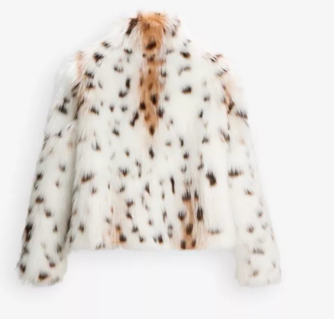 ZARA FAUX FUR JACKET ZW COLLECTION LEOPARD NEW FW24/25 SIZE S REF. 4360/241 image 5
