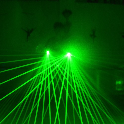 Halloween Laser Gloves Bar Party DJ Dancer Stage Show Cosplay Prop Glow Gloves - Picture 2 of 13