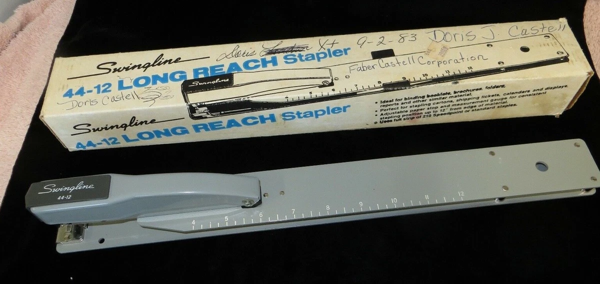 Long online reach stapler