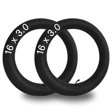 2 Pack 16x3.0 Inner Tube 16 Inch Bike Tube with Bent Valve Stem Replacement