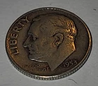 1953D Roosevelt Dime 90% Silver BU US Coin j5-1
