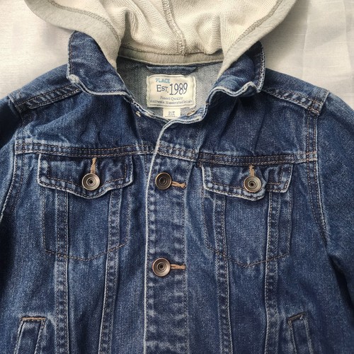 PLACE 1989 Kids Denim Jacket with Hoodie – Size 5/6 - Picture 5 of 7