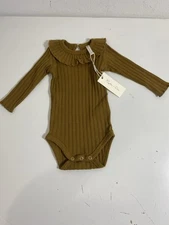 Rylee + Cru Baby Girl  Long Sleeve  bodysuit Cider