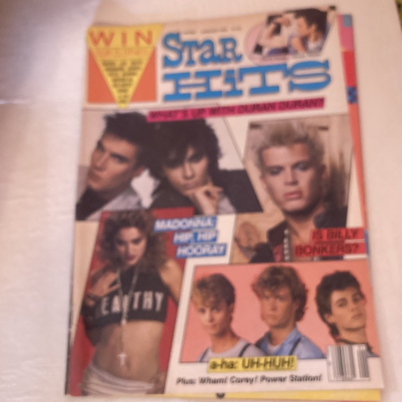 STAR HITS Magazine January 1986 A-HA Duran Duran MADONNA Billy Idol