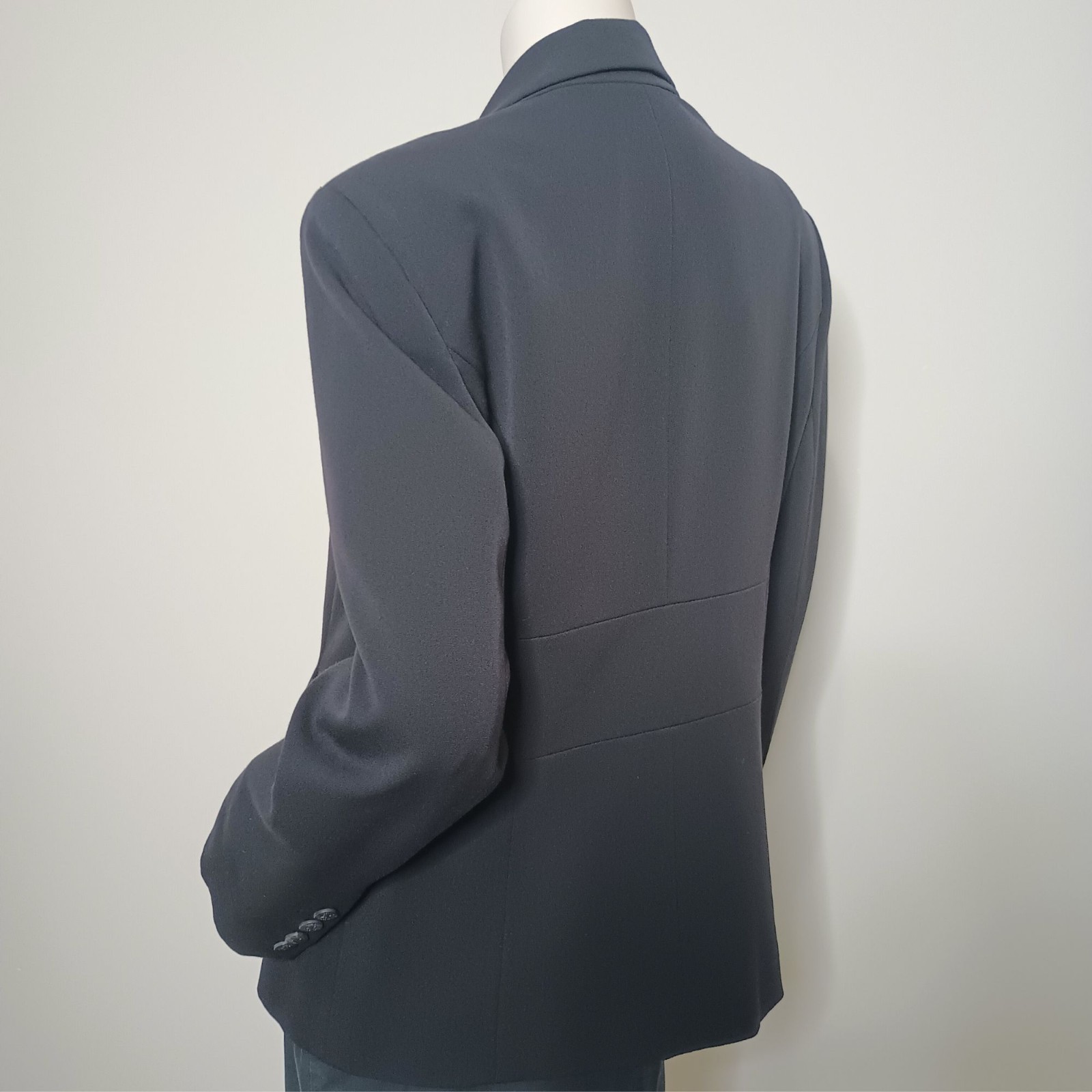 Rafaella Black Basic Jacket Size 14P Polyester Ra… - image 3