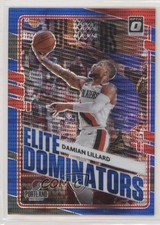 2020 Panini Donruss Optic Elite Dominators Blue Pulsar Prizm Damian Lillard 0kz8