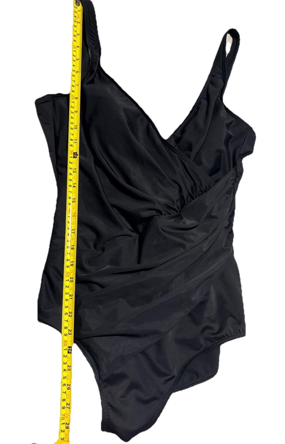 Miraclesuit Women's One Piece Black Plus Size 18W Cinched Waist Tummy Control!