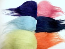 Troll Wig Hair Replacement Icelandic Mohair 6 pc's Small Color Mix 313