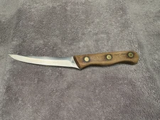 Vintage CHICAGO CUTLERY 4.25" Stainless Blade 103S Walnut Handle Paring Knife