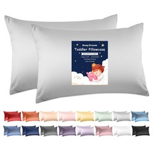 Toddler Pillowcases for 13x18 Pillow 2 Pack, 100 Cotton Travel Pillow Case C...