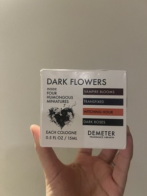 Demeter Dark Flowers Fragrance Library 4 X .5 fl oz New in Box