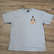 Daffy Duck - 1999 White Shirt - Embroidery On Pocket Size LG Warner Bros.