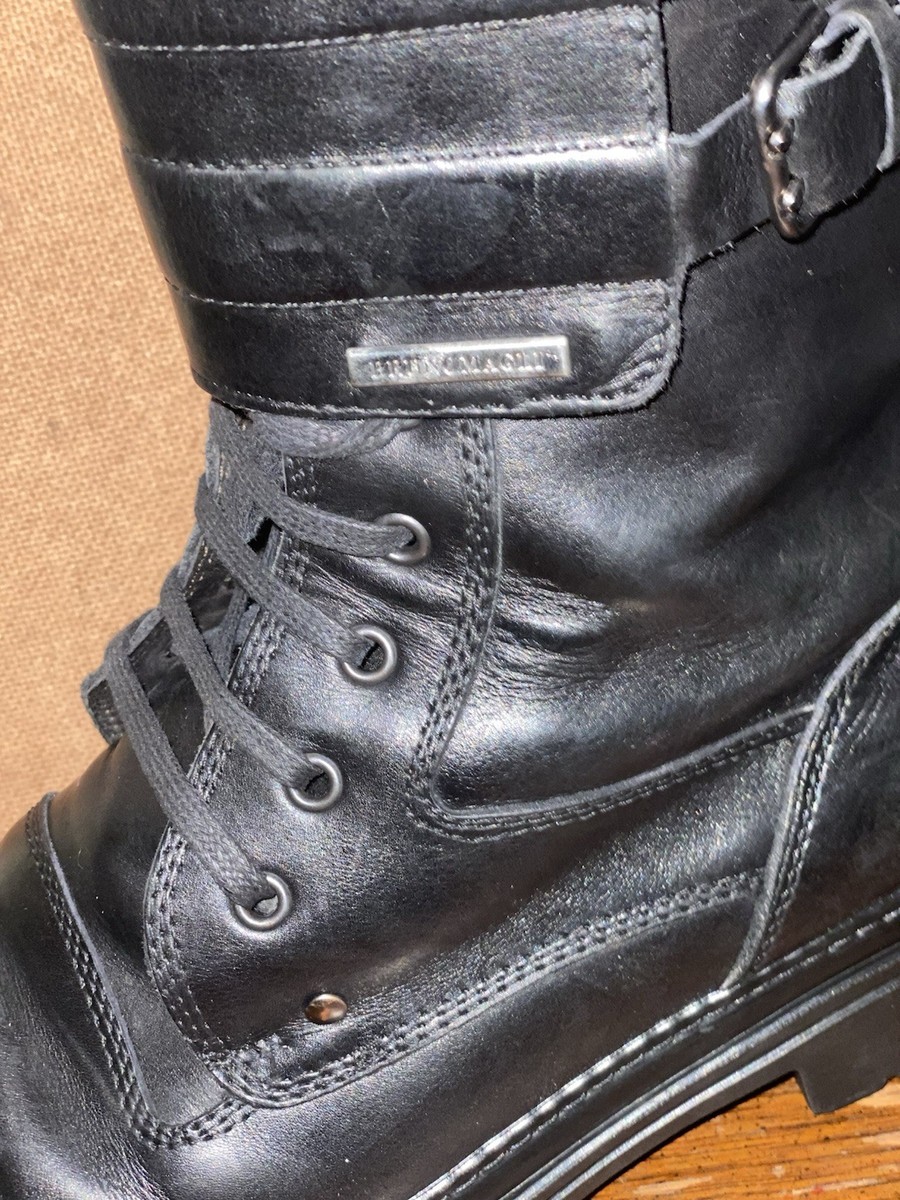 Bruno Magli Black leather Lace-Up Combat Boots side zippers 11 M 7147c6x128L._AC_UY300_.jpg main image 3