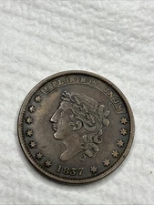 Hard Times Token #52, 1837, Million for Def/Not one cent for trib, R-2, AXF,NICE
