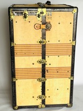 ANTIQUE OSHKOSH WARDROBE STEAMER TRUNK