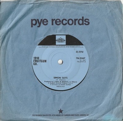1910 Fruitgum Co. - Simon Says - Pye International - 7N.25447