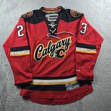 VTG Reebok 2013 Calgary Flames Alternate RED Jersey Sean Monahan #23 S Premier