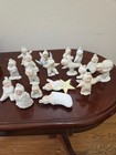 Lot of 18 rare Vtg Snow babies Christmas ornament Figures Holiday Set Antique