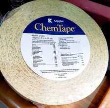 NEW Kappler ChemTape Yellow Chemical Resistant Tape 60 yd L x 2" W 99402 Roll