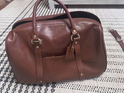 WOOL & OAK Leather Large Duffle Travel Bag