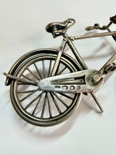 Vintage Dutch hallmarked 835 silver miniature bicycle