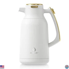 IDEUS 68oz Thermal Coffee Carafe - Stainless Steel Double Wall Insulated Flask
