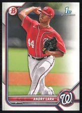 Andry Lara 2022 Bowman Prospects #BP-70 Washington Nationals