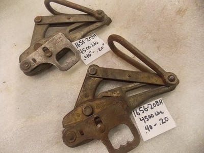 Klein Tools 1656-20B Grip Bare Wire Rope Cable .40''-..20''  Puller 4500lb Lineman