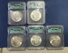 Lot 5 MS64 ICG Morgan Silver Dollars 1884-O, 1885-O, 1887, 1888, 1898-O