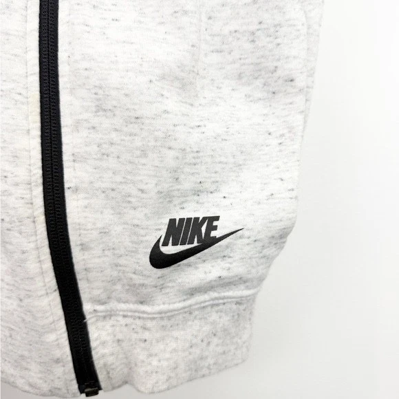 Nike Tech Hoodie Vest Fleece Summit Heather Gray Full Zip Size Medium - Image 4 of 4