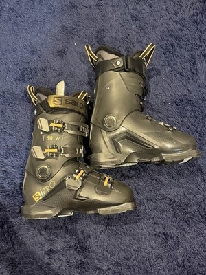 Salomon S/pro 90 W GW Women s Ski Boots size 24.5 100mm Last Superfeet Insole