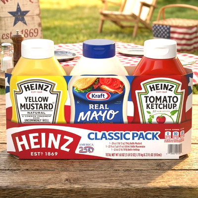  Heinz Classic Pack Condiments   3 Pack Variety Set 